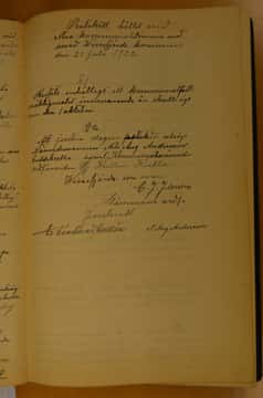 Kommunalstämma 23 juli 1922, sida 1
